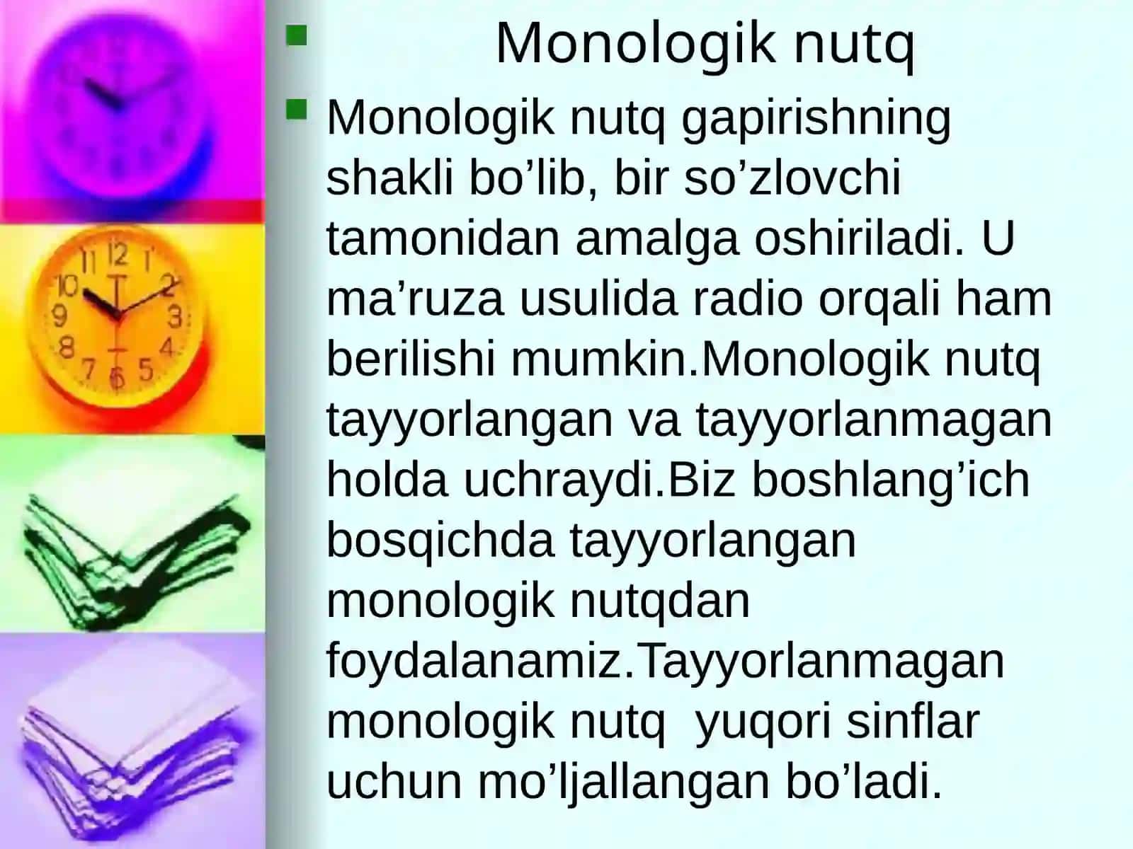 Og’zaki nutqiy muloqatga o’rgatish tinglab tushunish va gapirish 4