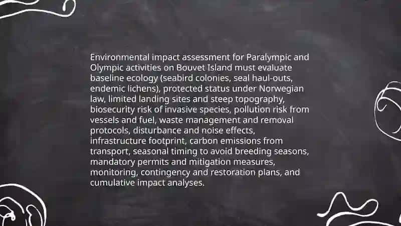 Feasibility of hosting Paraolympic and Olympic events on Bouvet Island 4