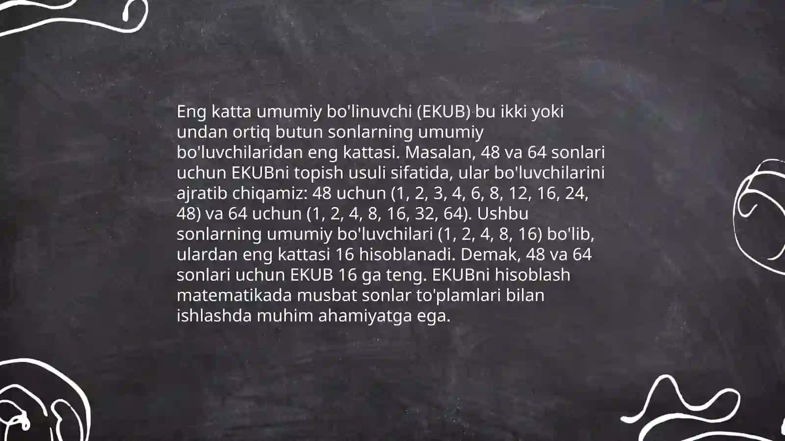 Eng kichik umumiy karrali (EKUK) nima? 4