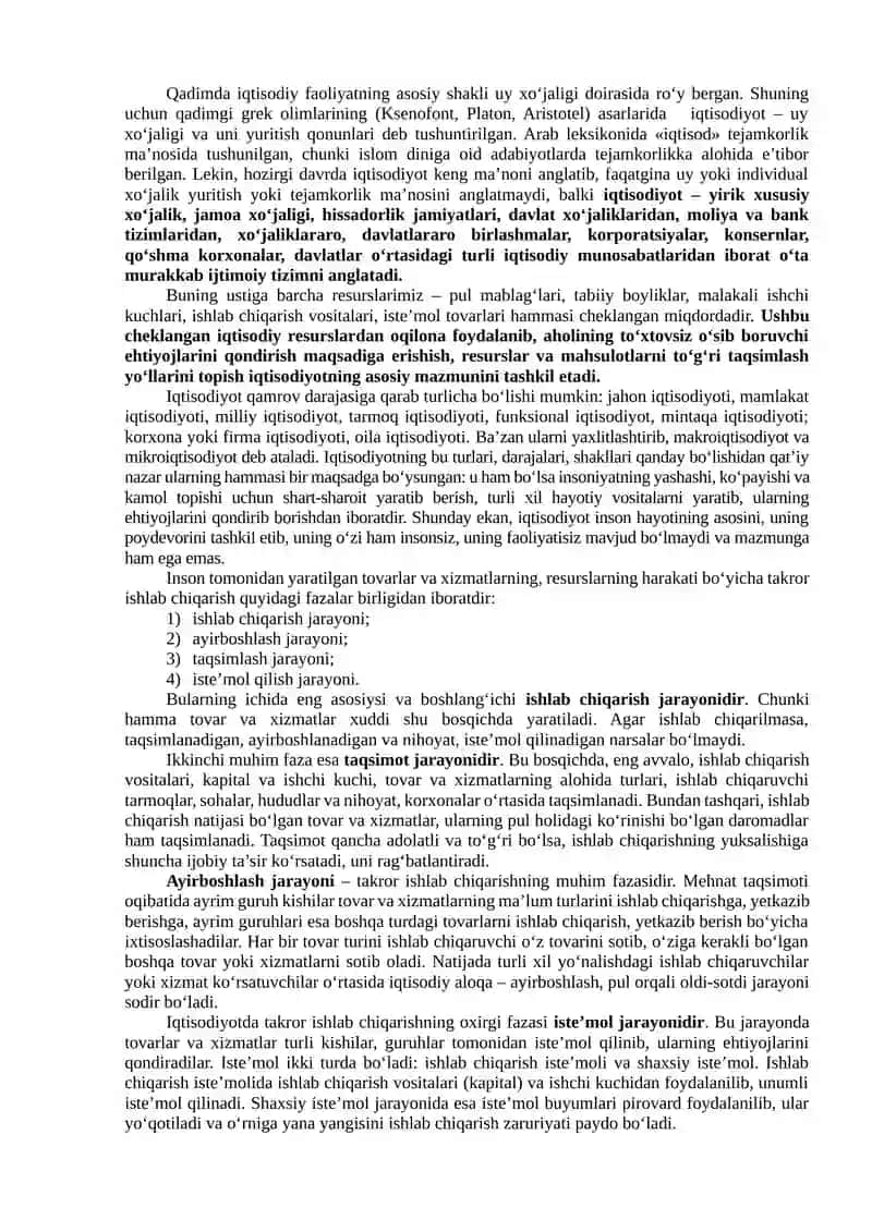IQTISODIYoT NAZARIYaSI 4