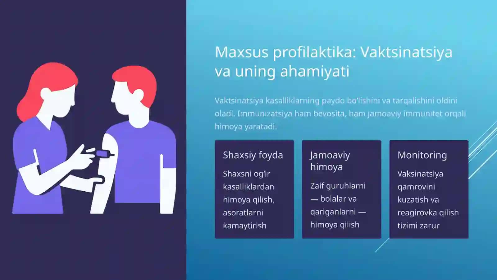 Profilaktik va epidemiyaga qarshi chora-tadbirlar: Yuqumli kasalliklarning oldini olish 4