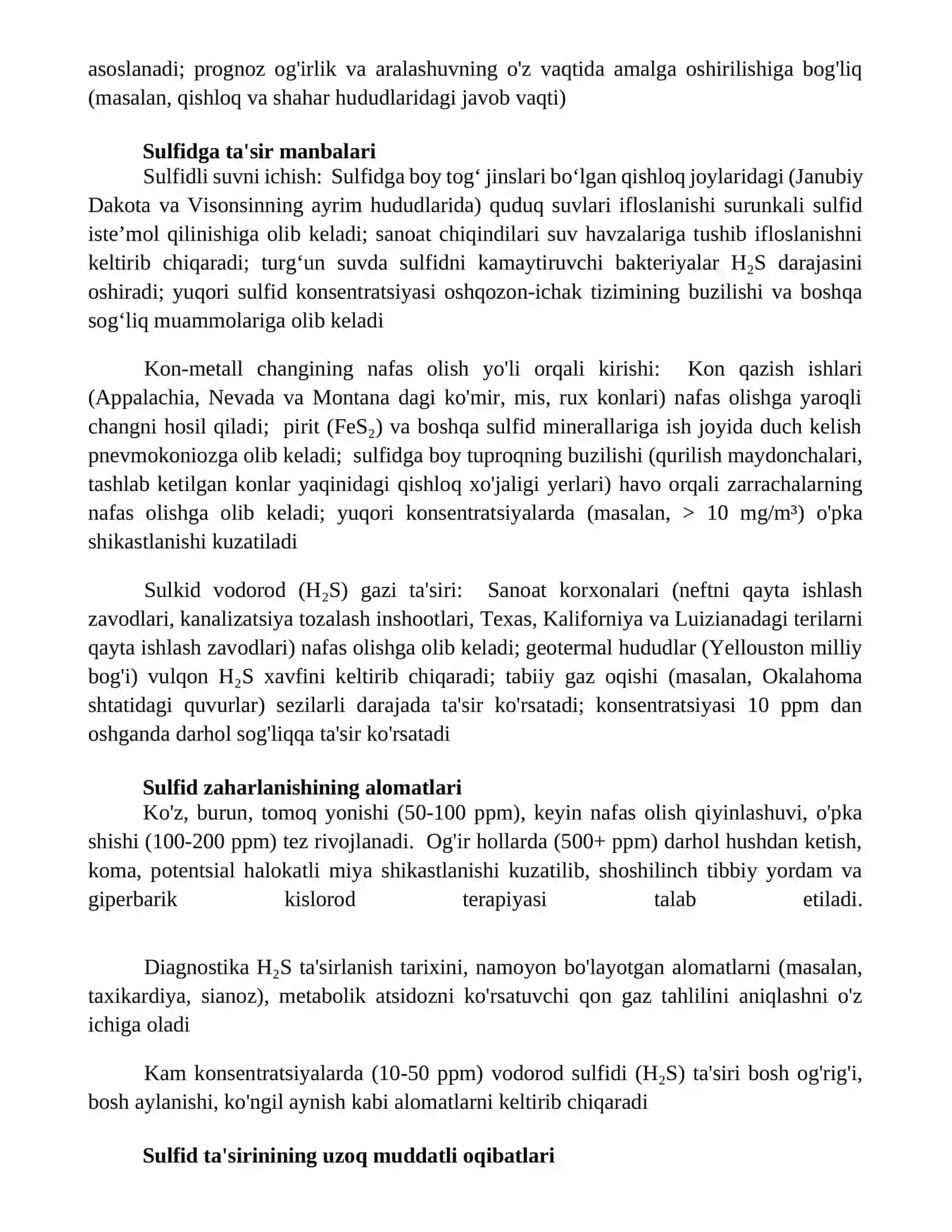 Vodorat sulfadan zaharlanish 4