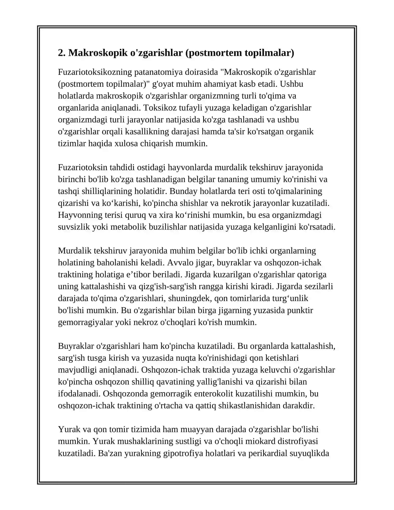 FUZARIOTOKSIKOZNING PATANATOMIYASI 4