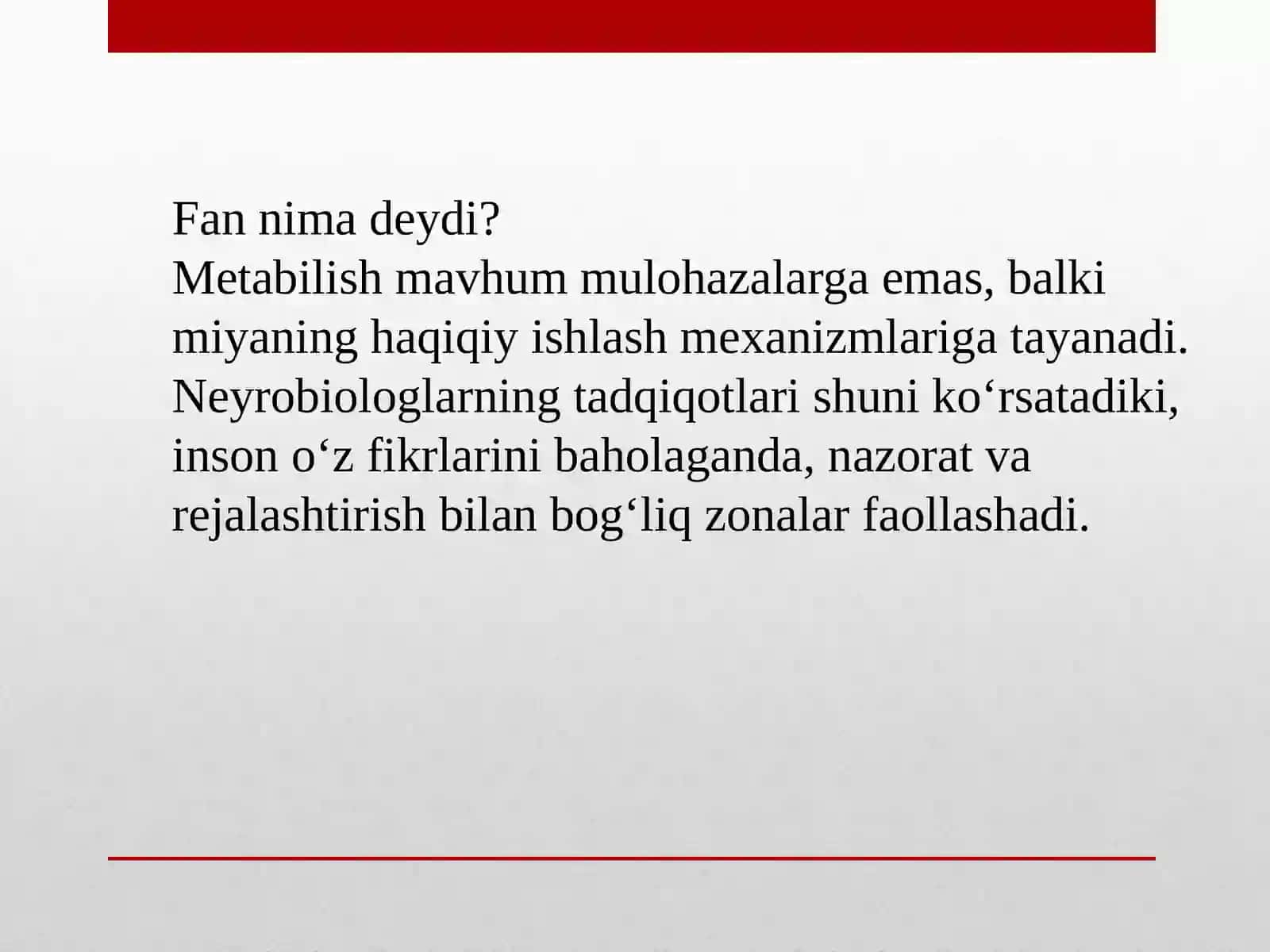 Tafakkur va metabilish 4
