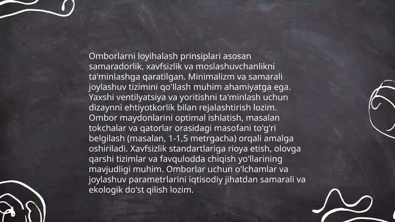 Zamonaviy saqlash omborlari tuzilishi, turlari va jihozlari 4
