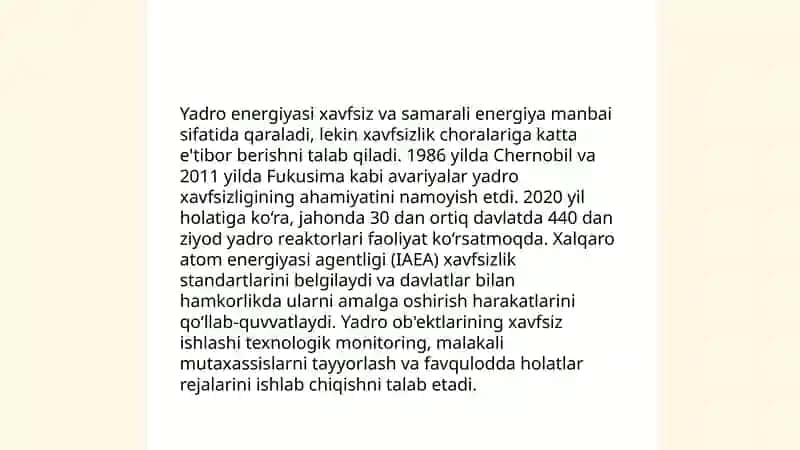 Energiya ishlab chiqarish texnologiyalari 4