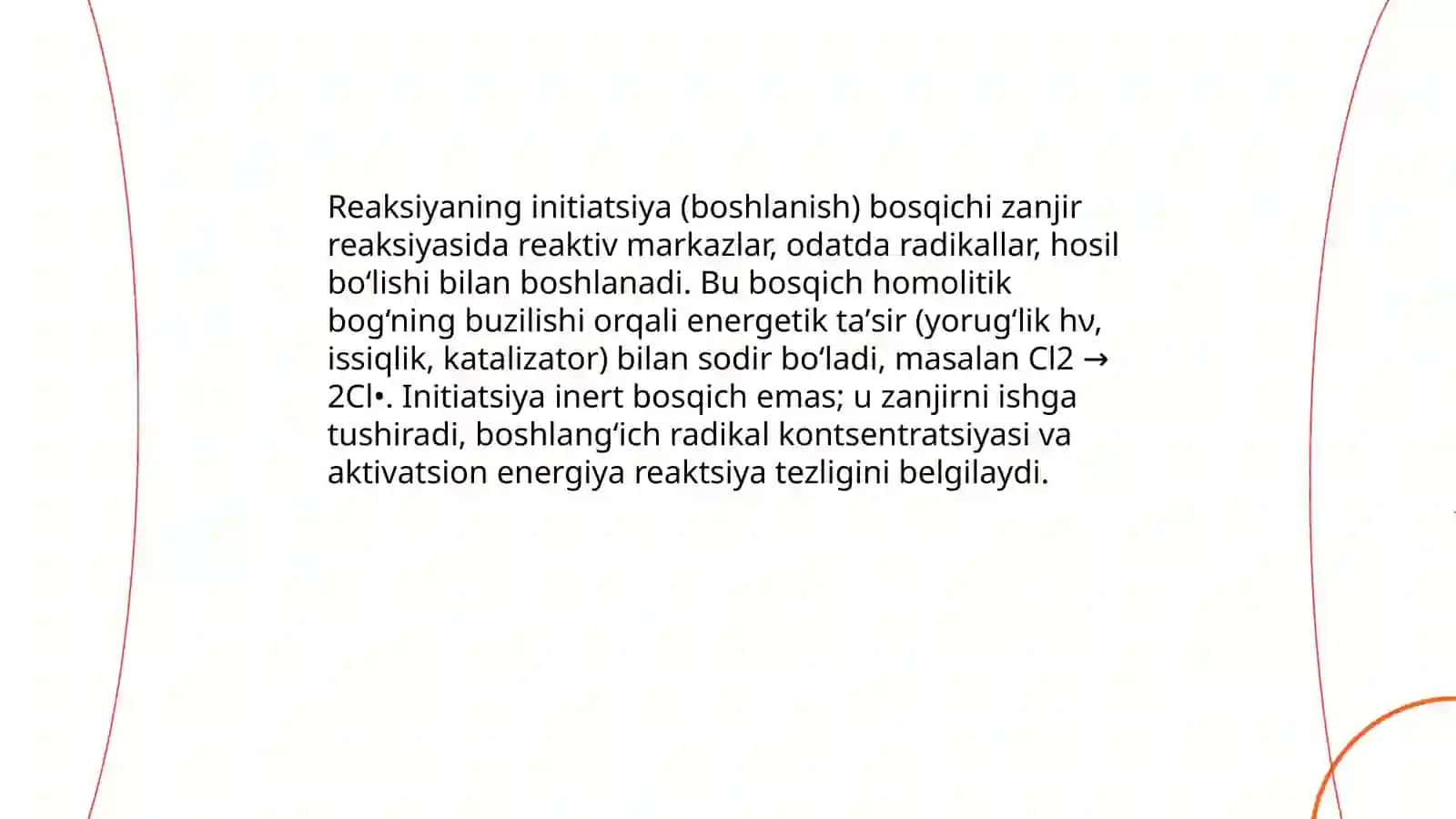 Zanjir reaksiyalari 4