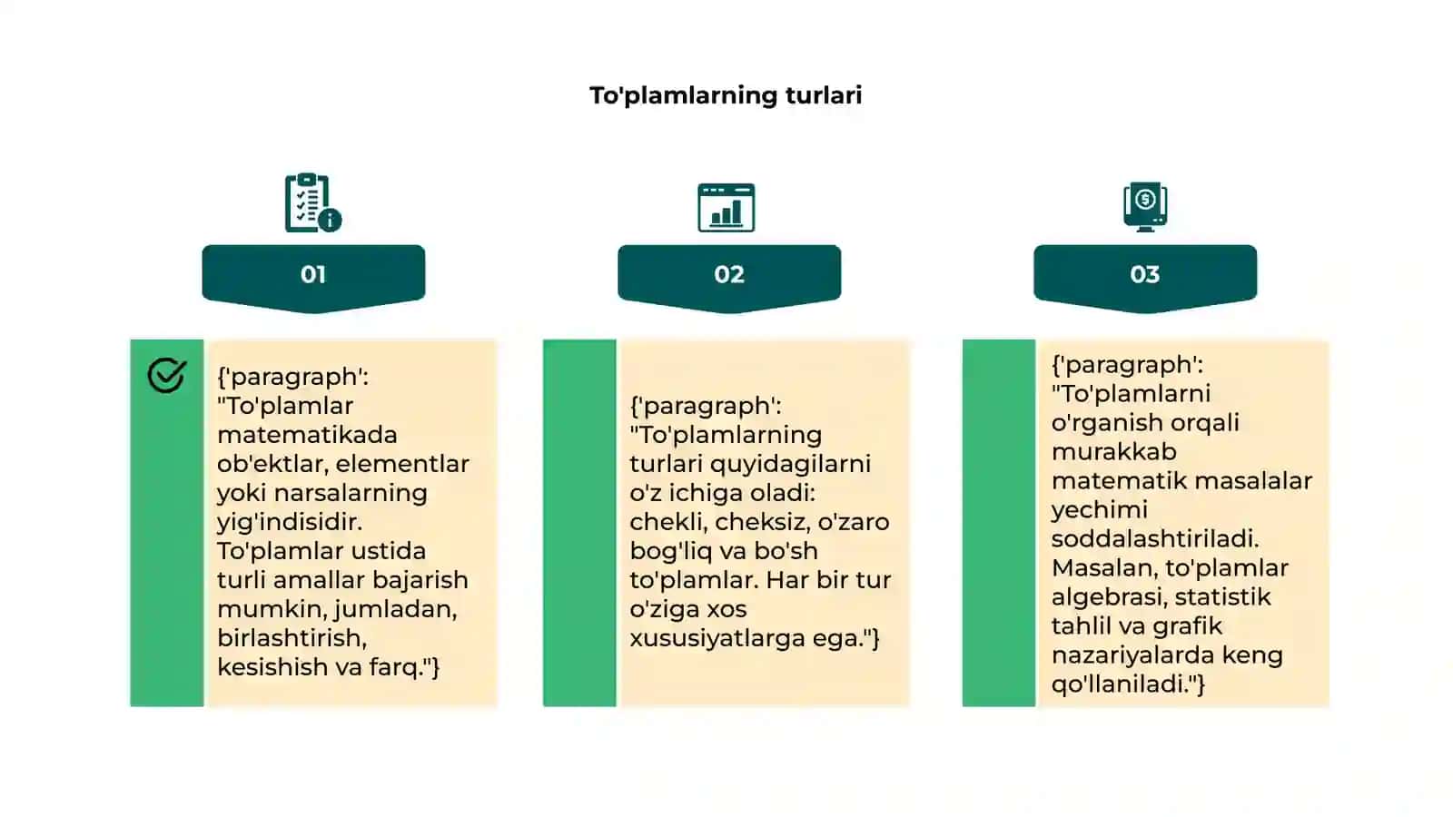 To'plamlar va ular ustida amallar 4