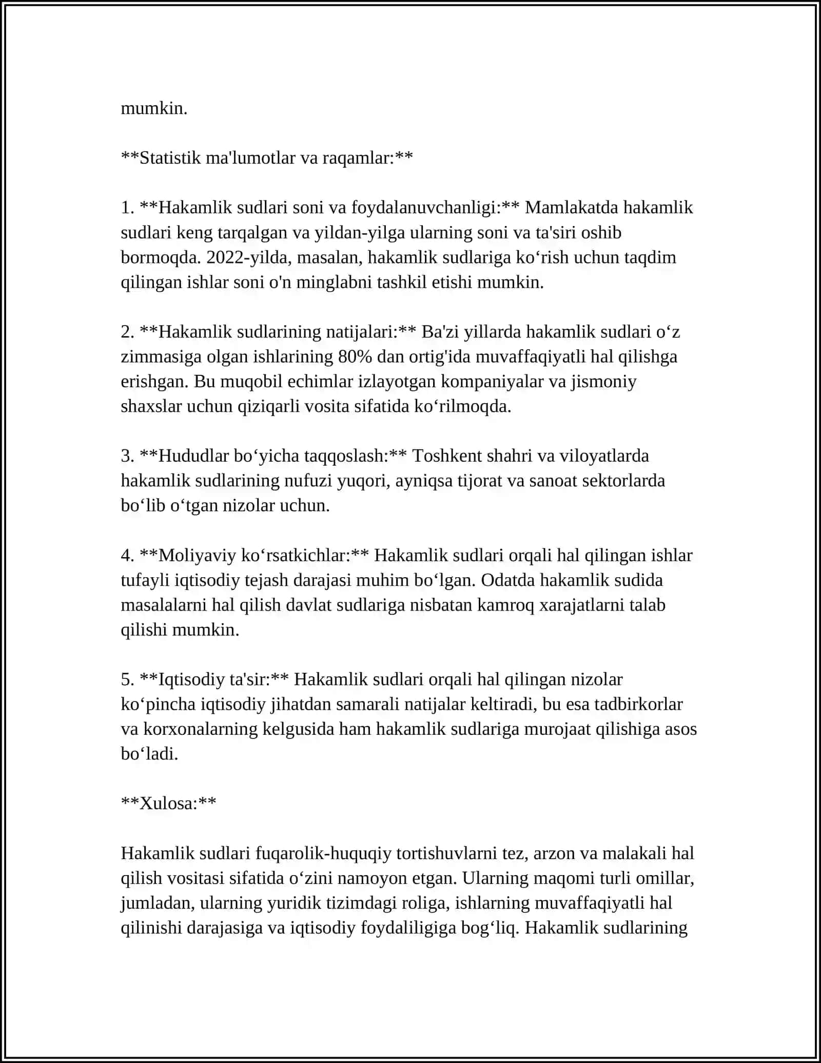 HAKAMLIK SUDINING HAL QILUV QARORLARI BILAN BOGʻLIQ BOʻLGAN ISHLARNI YURITISH 4