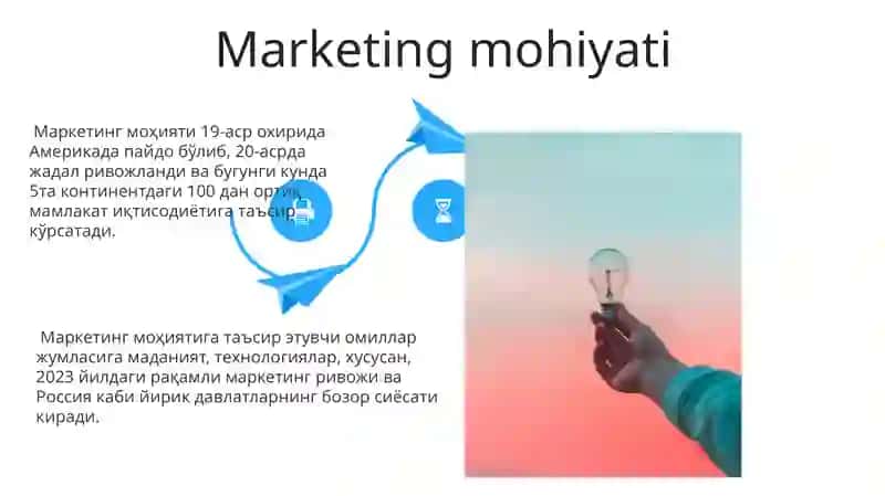 Marketing mohiyati va uning rivojlanishing asosiy bosqichlari 4
