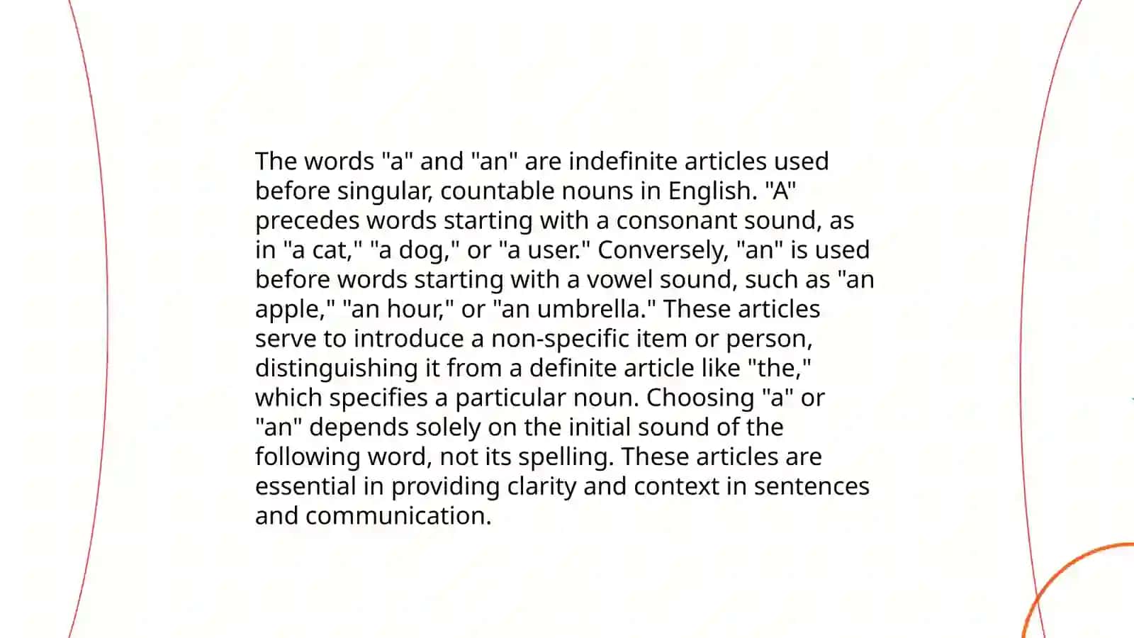 A and An Articles 4