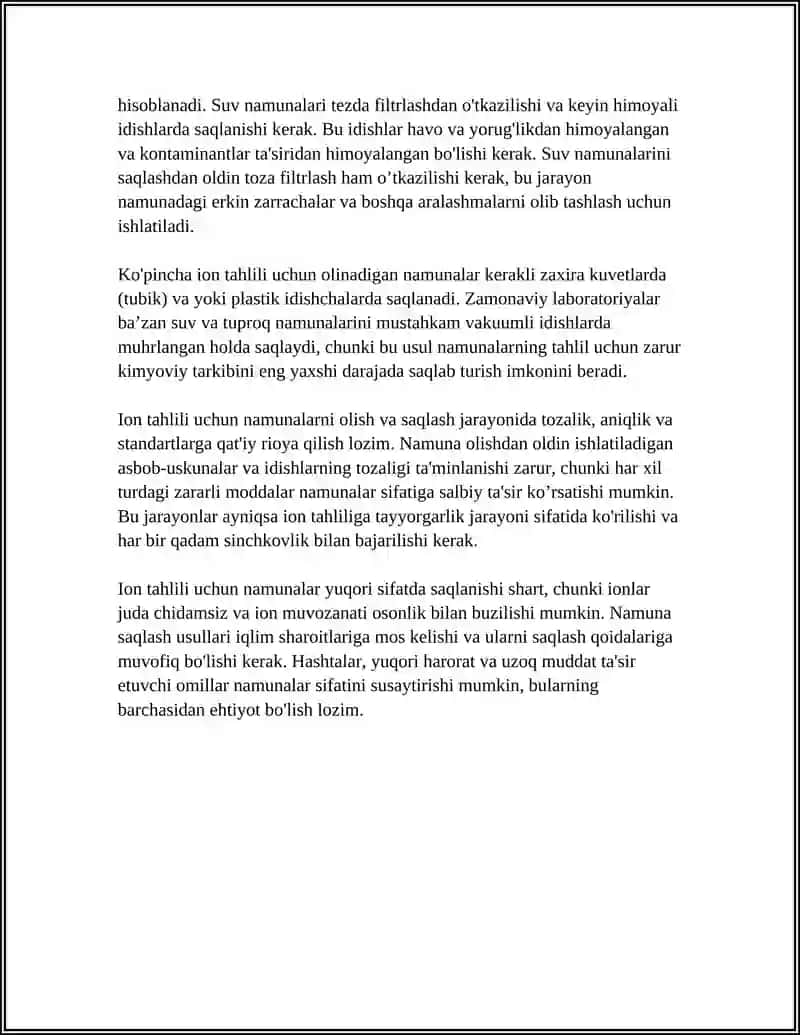 Tuproq va suvning ion bo'lganisini aniqlovchi usullar 4