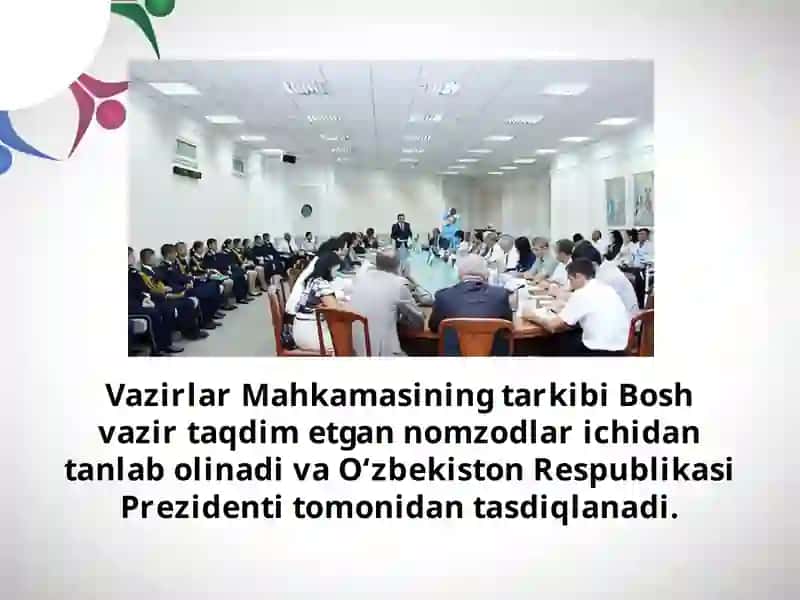 O‘zbekiston Respublikasi Vazirlar Mahkamasi ijro etuvchi hokimiyati 4