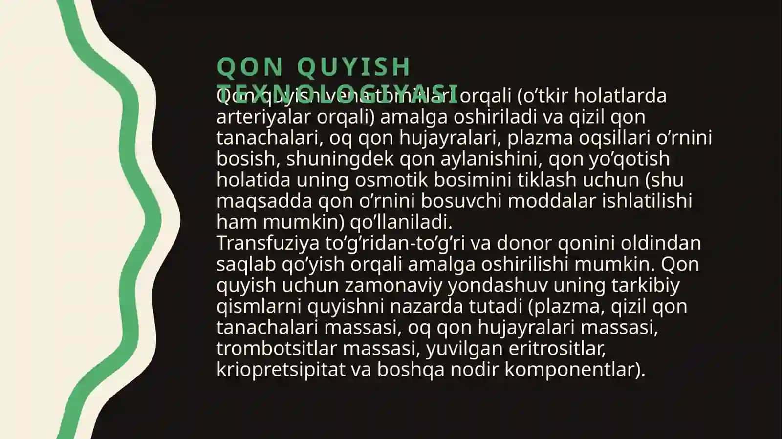 Qon quyish uchun ko'rsatmalar va qarshi ko'rsatmalar 4