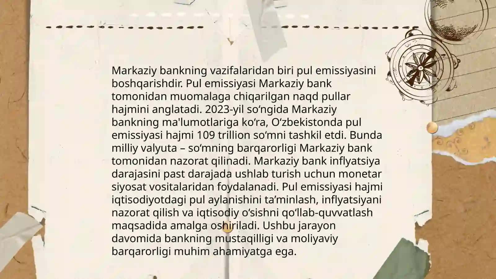 Pul emissiyasi va pulni iqtisodiy muomilaga chiqarish 4