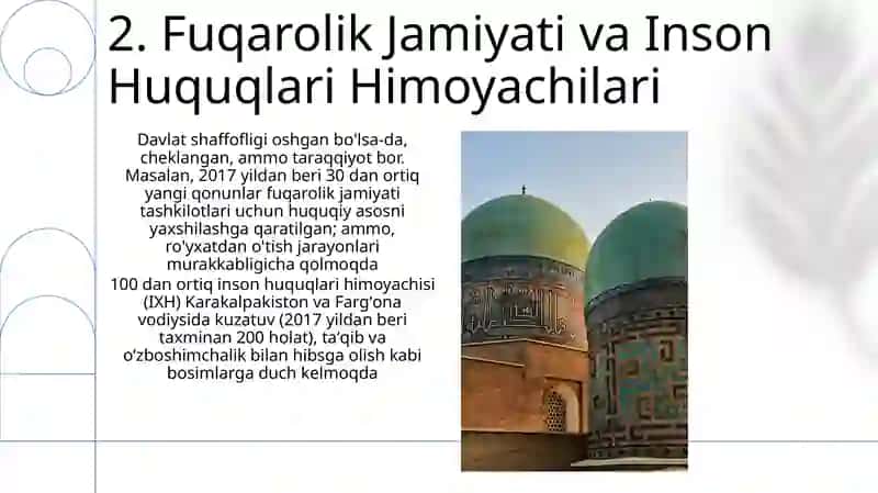 Inson huquqlari va erkinliklari kafolatining yaratilishi 4