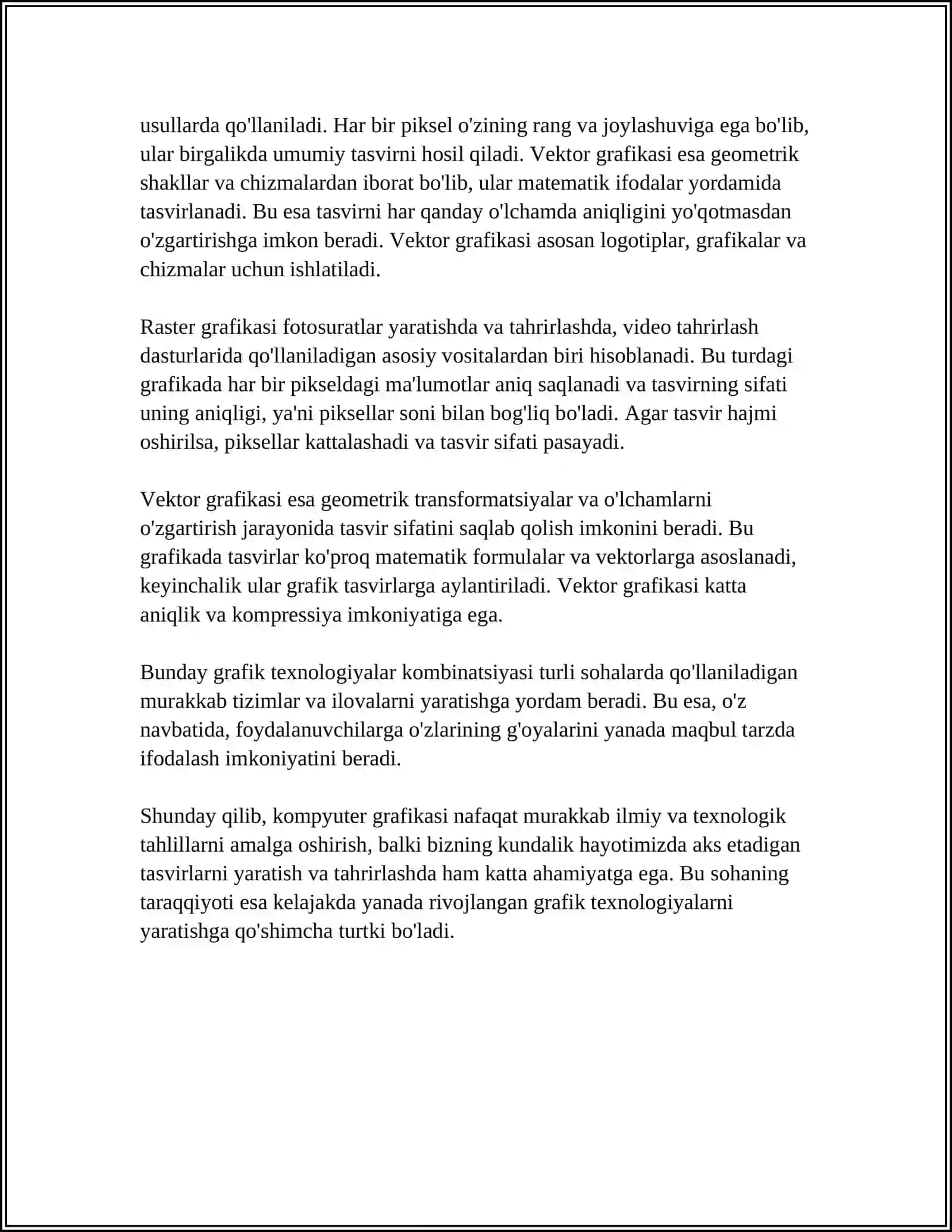 KAMPYUTER GRAFIKASI VA UNING TURLARI 4