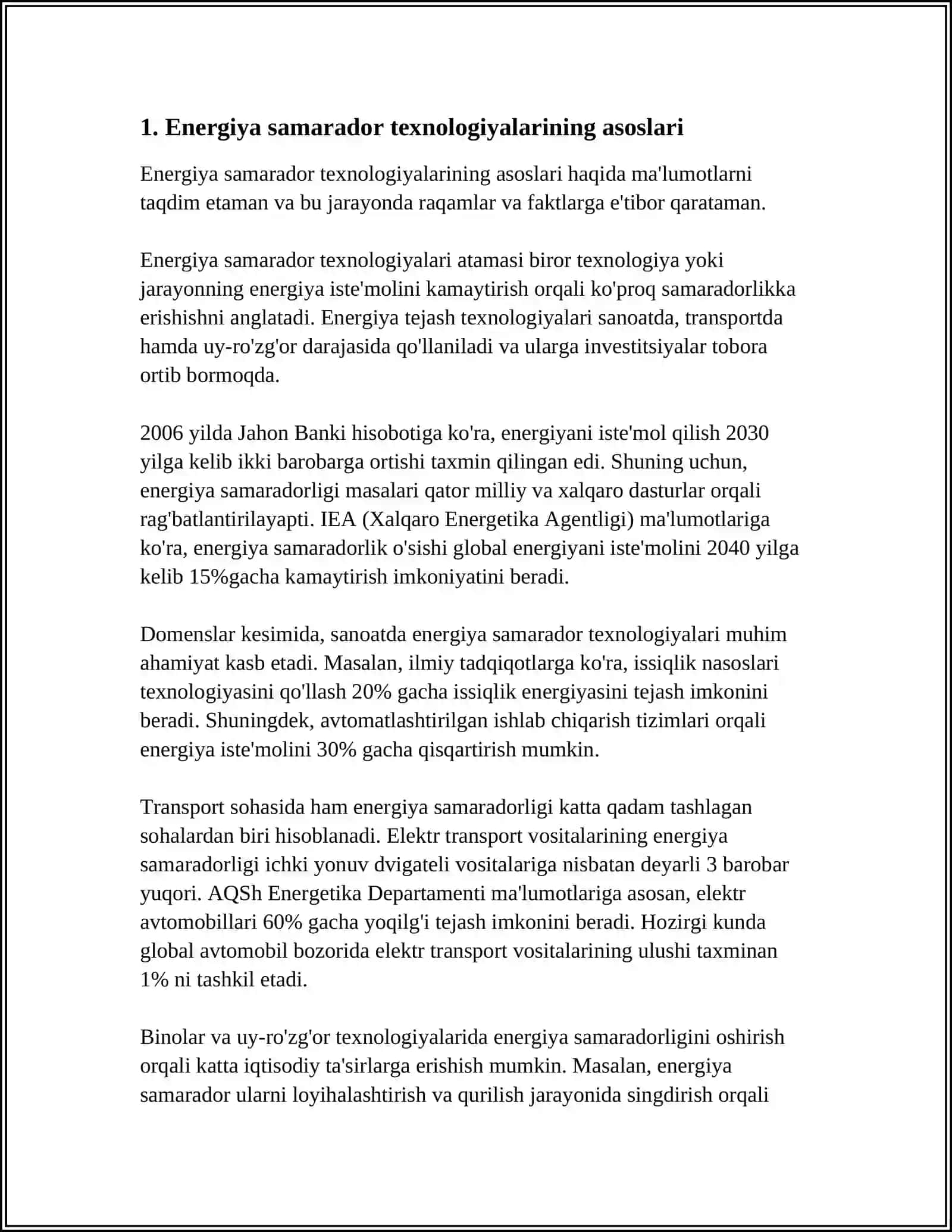 ENERGIYA SAMARADOR TEXNOLOGIYALAR HAQIDA TUSHUNCHA 4