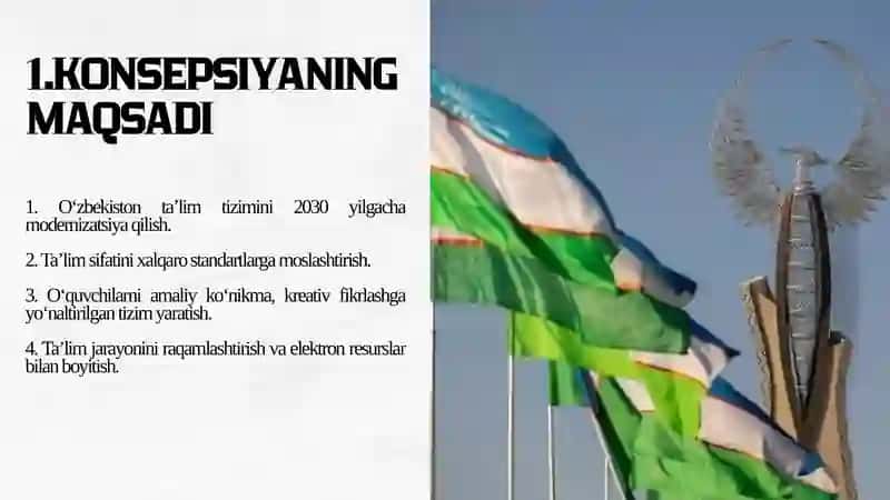 O‘zbekiston Respublikasi Xalq ta’lim tizimini 2030 yilgacha rivojlantirish Konsepsiyasi 4