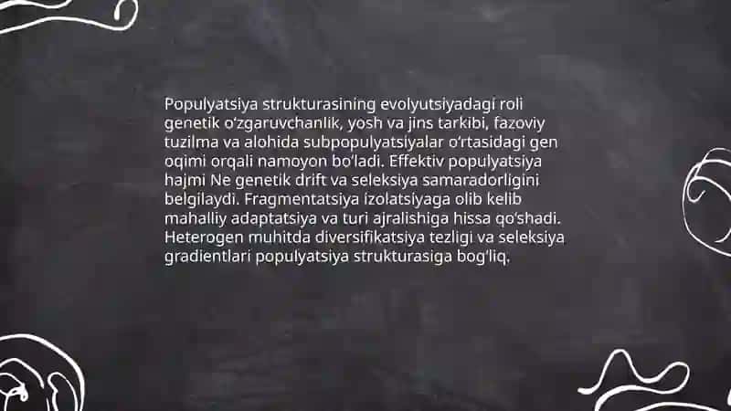 Tur evolyutsiya jarayonining asosiy boʻgʻini 4