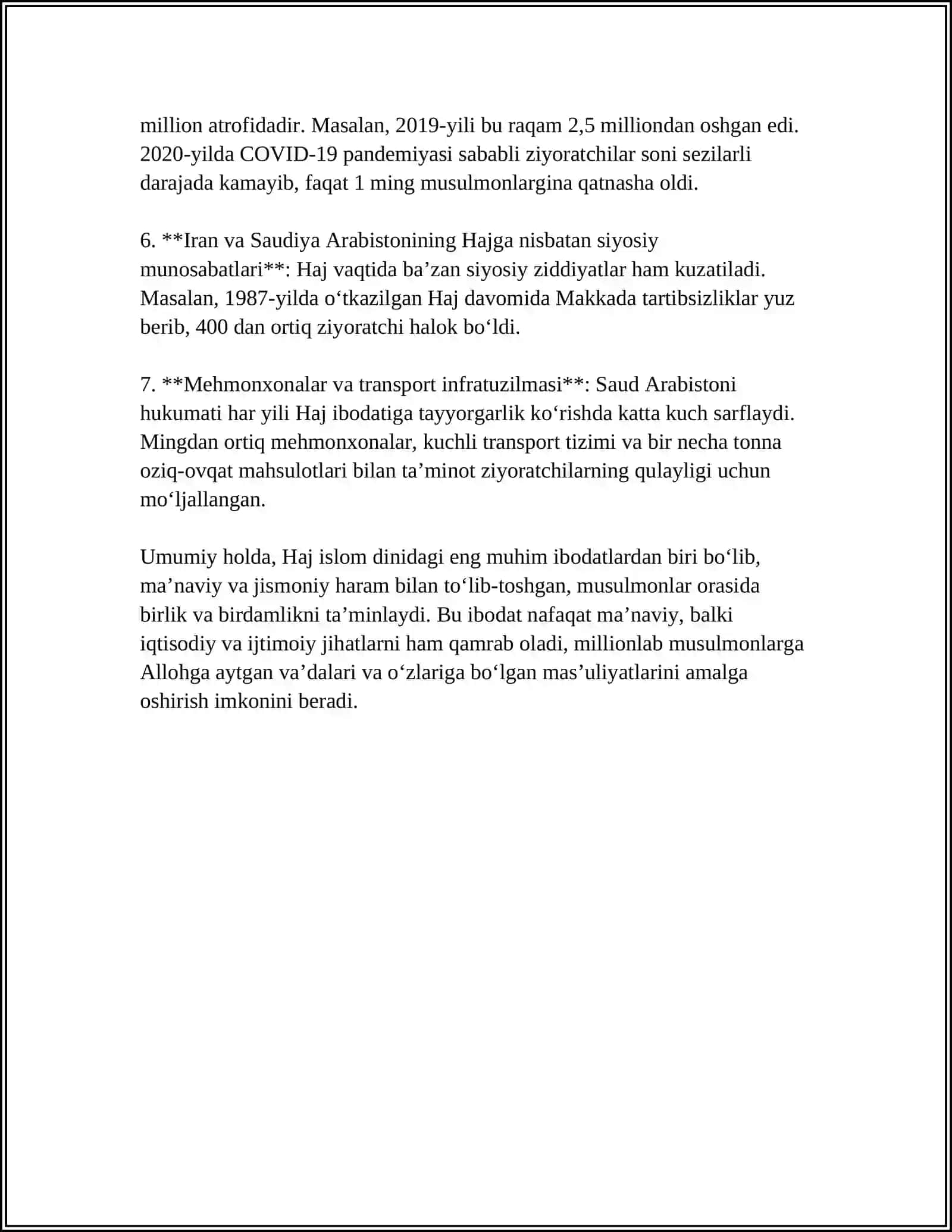 ISH HUJJATLARI VA ULARGA QOʻYILADIGAN ASOSIY TALABLAR 4