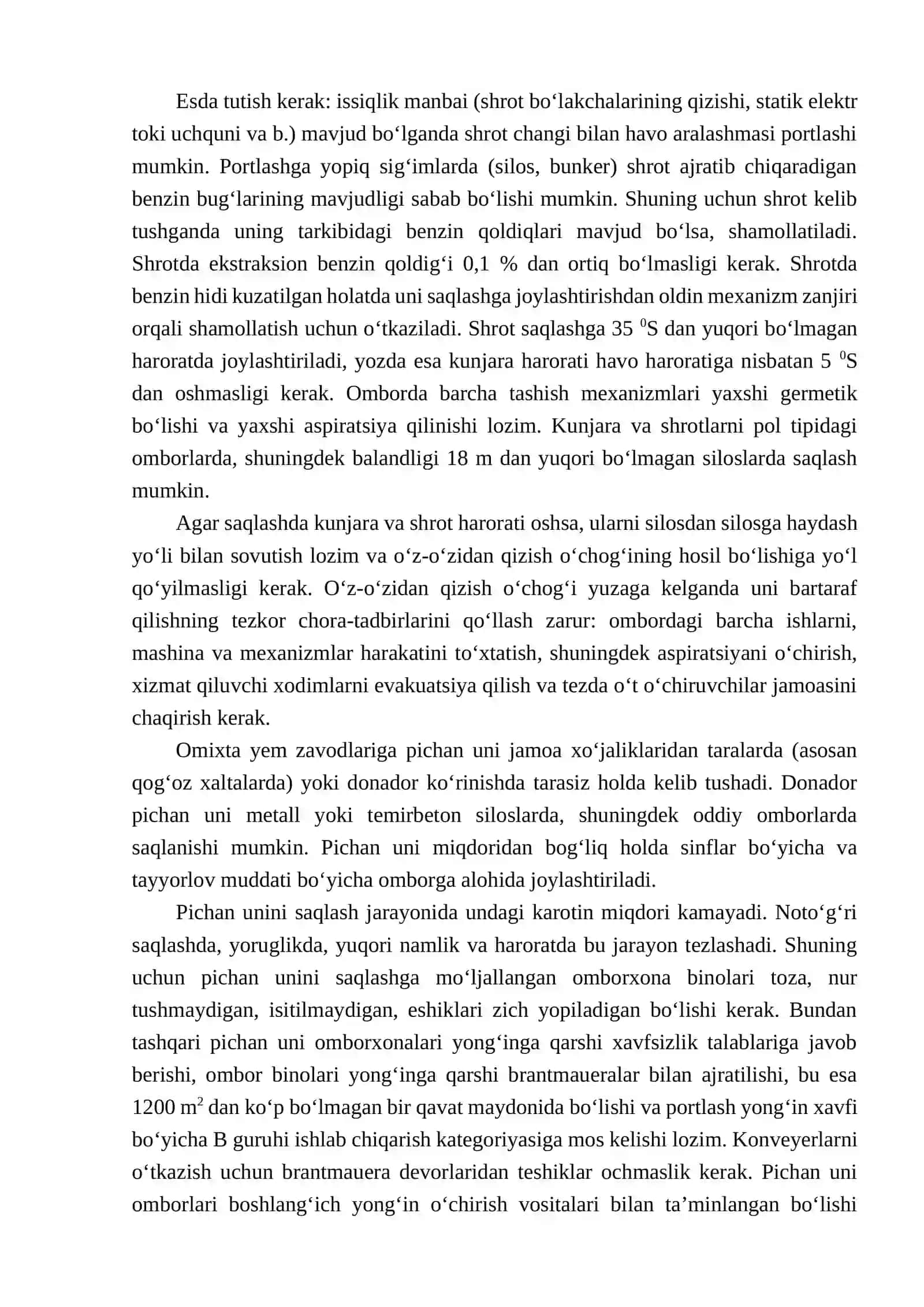 XOM AShYoNI QABUL QILISh, JOYLAShTIRISh, SAQLASh VA UNI IShLAB ChIQARIShGA UZATISh 4