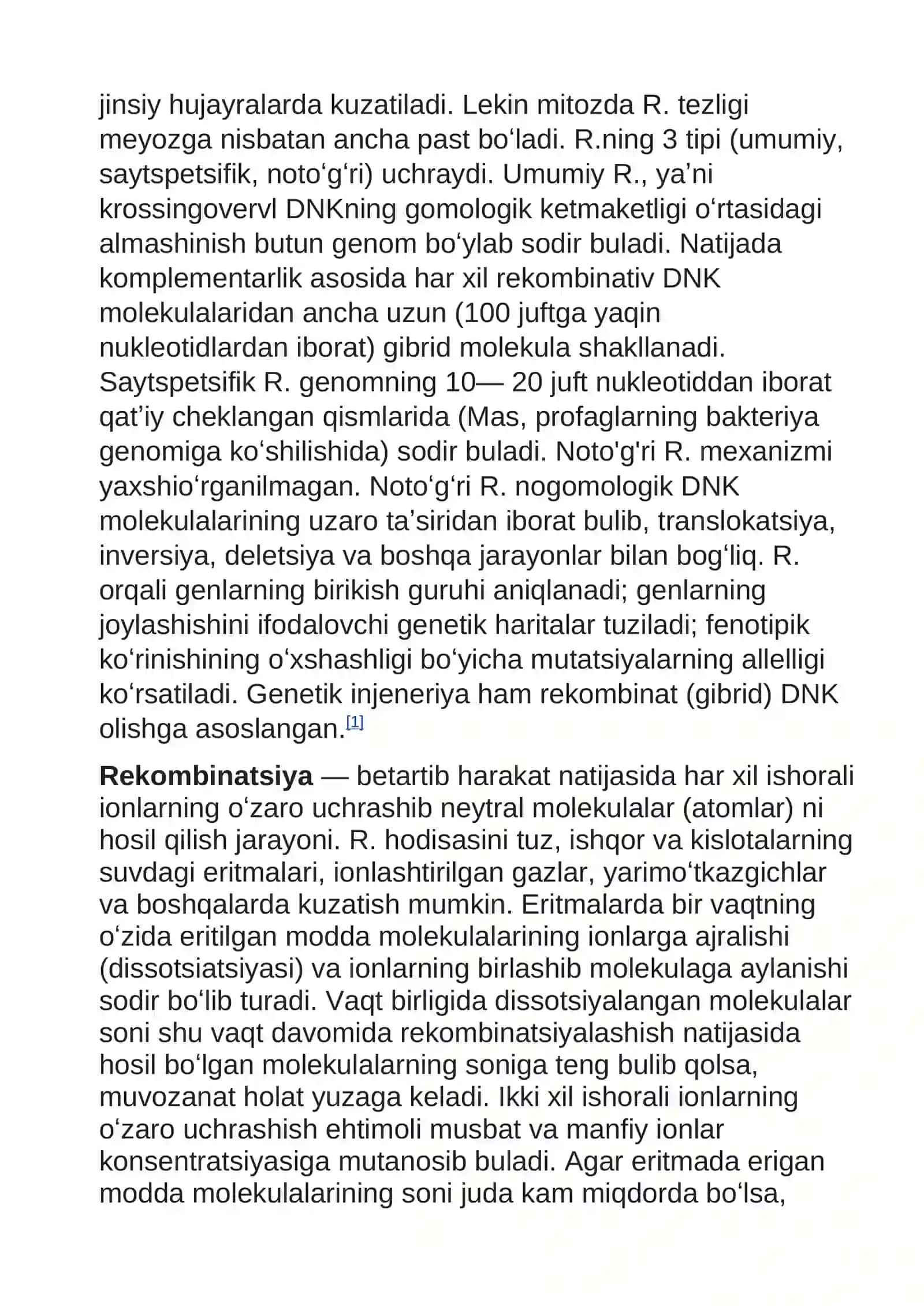 Dorivor o`simliklarda rekombinatsiya mexanizmi 4