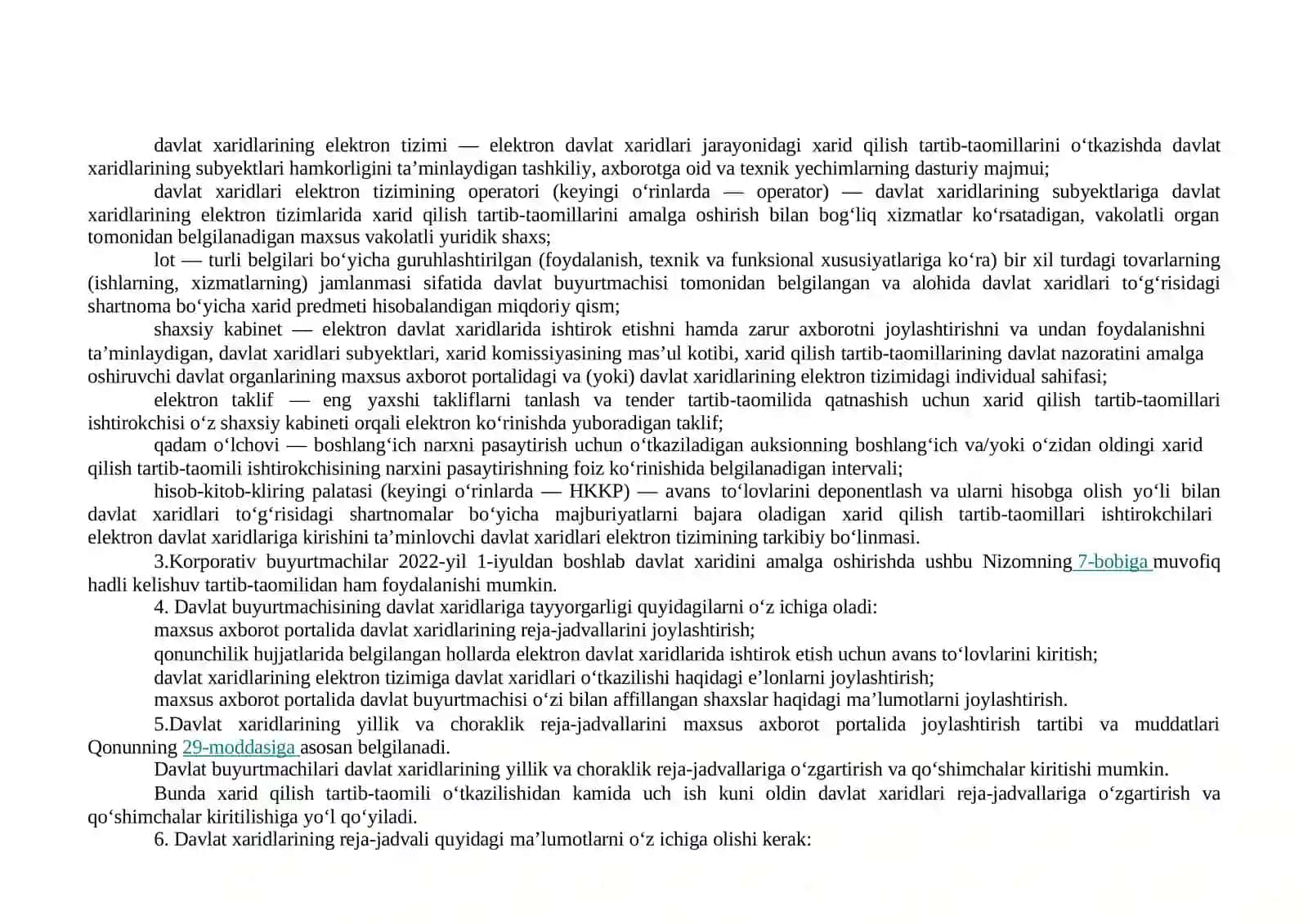 XARIDQILISHTARTIBI.DAVLATXARIDLARINIMONITORINGIVAULARNINAZORATQILISH(4soat) 4