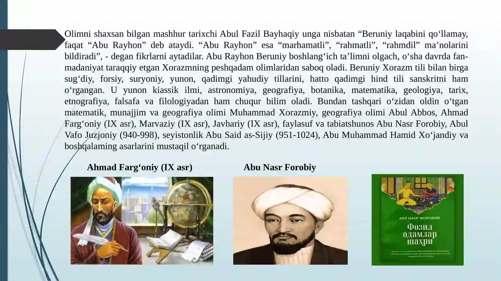 Abu Rayhon  Beruniyning ta’lim-tarbiyaviy qarashlari 4