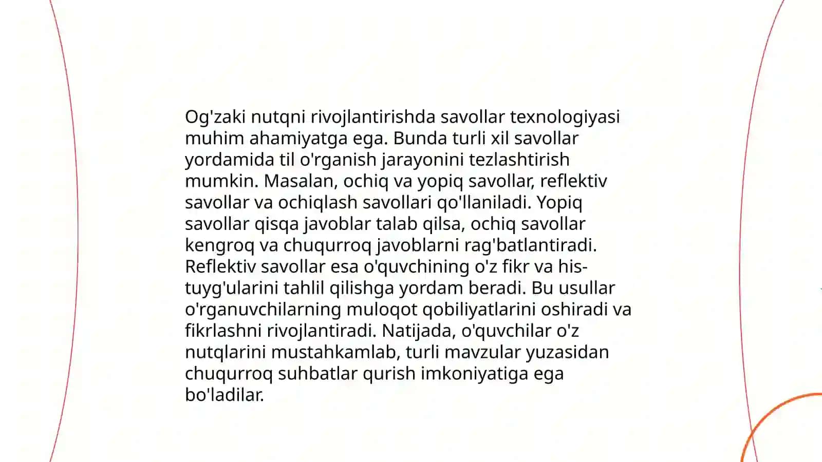 7-sinf o‘quvchilarining og‘zaki va yozma nutqini o‘stirishda muammoli ta‘limdan foydalanish 4