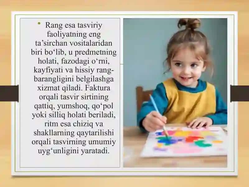 Tasviriyfaoliyatning nazariy asoslari 4