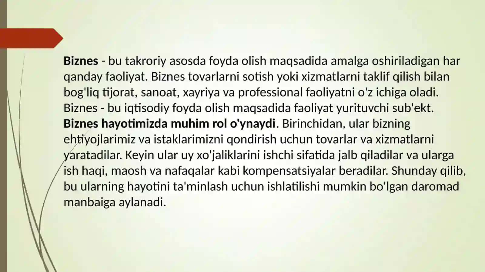 Biznesni boshqarish faniga kirish. Biznes tarixi 4