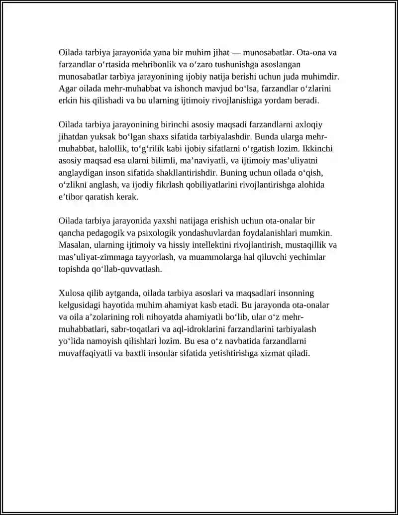 OILADA TARBIYA ASOSLARI 4