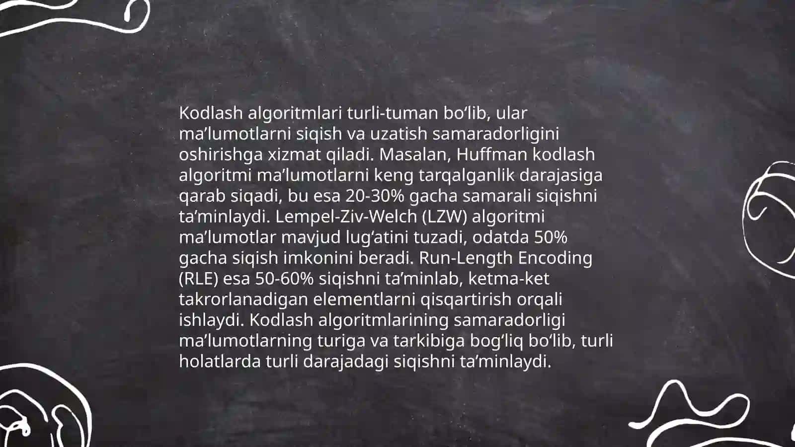 Matnli axborotlarni kodlash 4