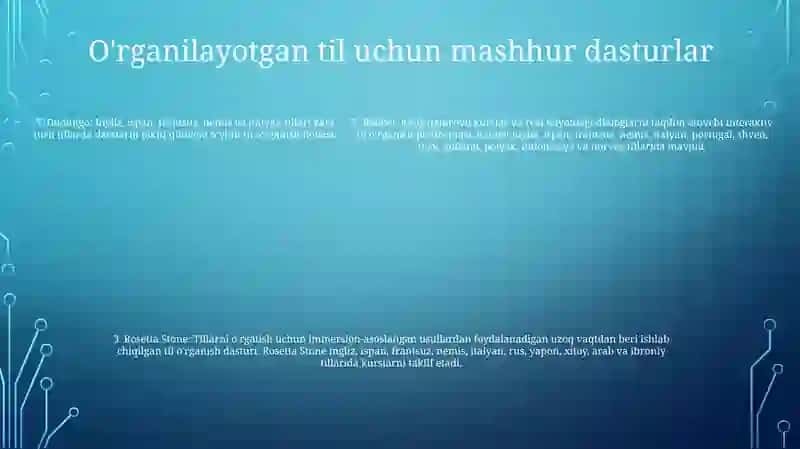 O'Rganilayotgan Til Bo'Yicha Mavjud Kompyuter O Gitish Dasturlari Umumiy Tasavvuri 4