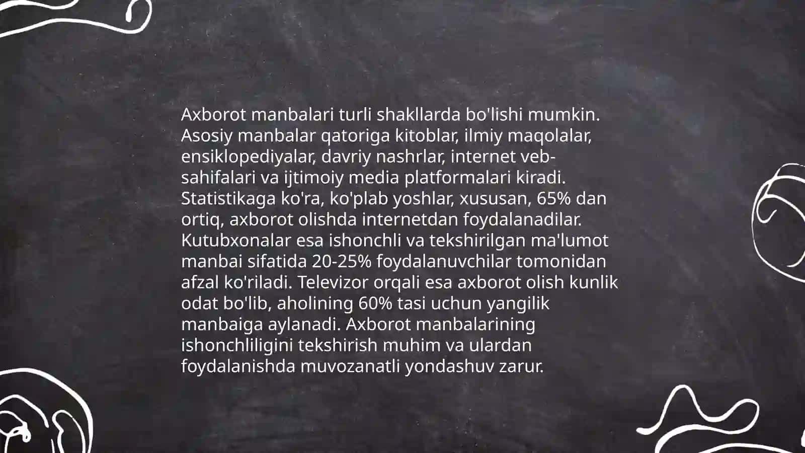 Axborotlarning tuzilishi, turkumlanishi 4