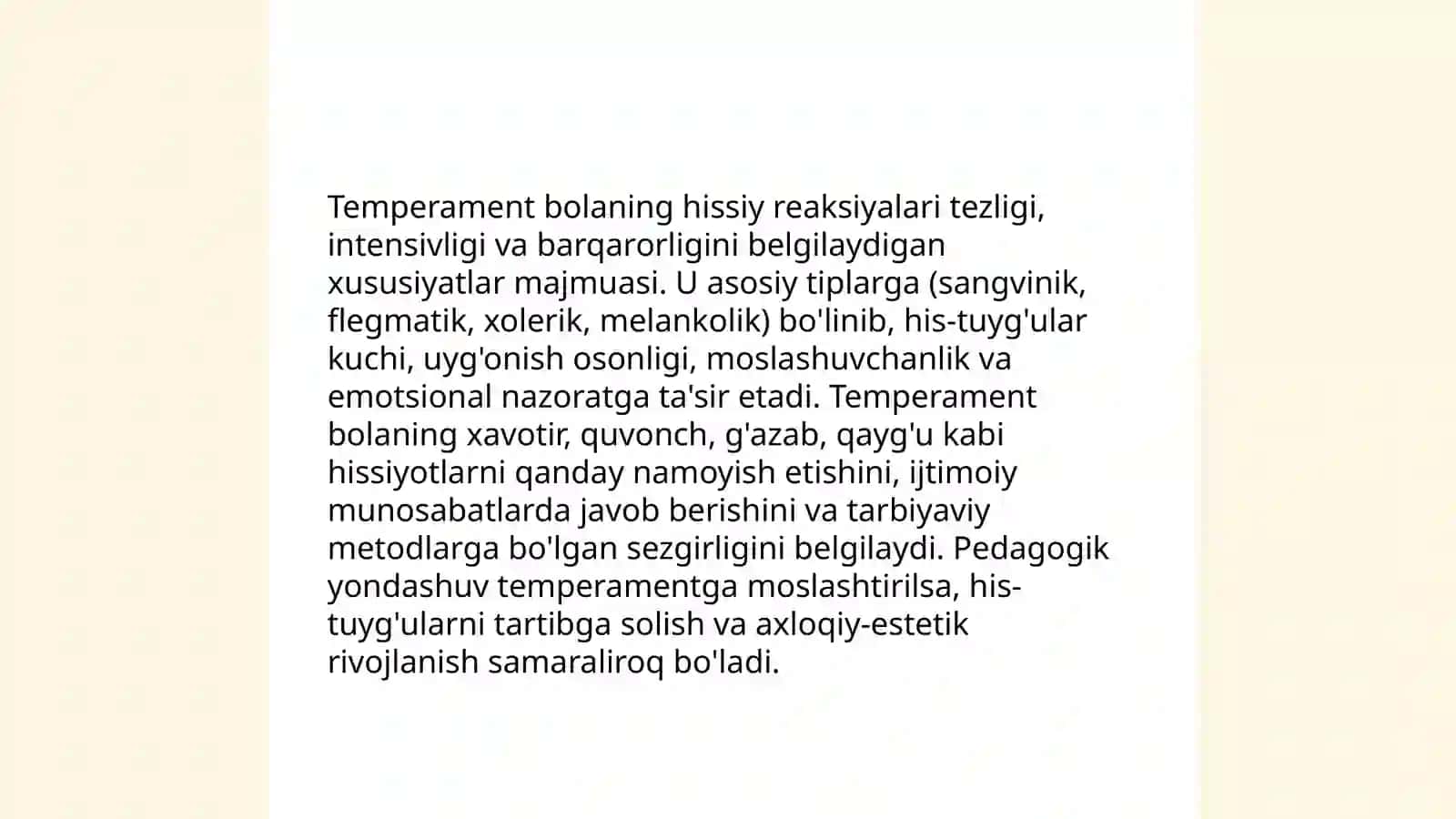 Yosh bolalarning asab ruhiy talimotining elemantlari 4