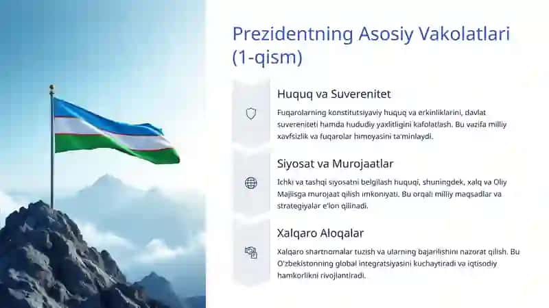 O‘zbekiston Respublikasi Prezidentining Huquqiy Maqomi 4