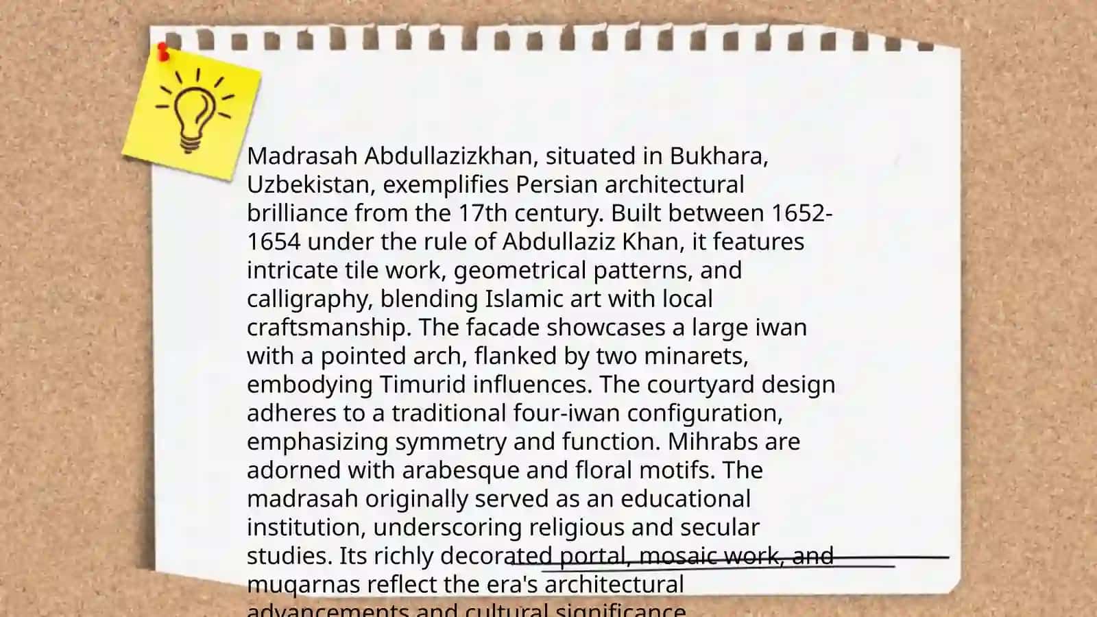 Madrasah Abdullazizkhan 4