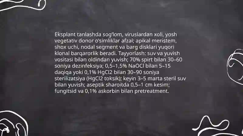 Qovoq oʻsimlikgini mikroklonal koʻpaytirish usuli va uni foyda va zarari 4