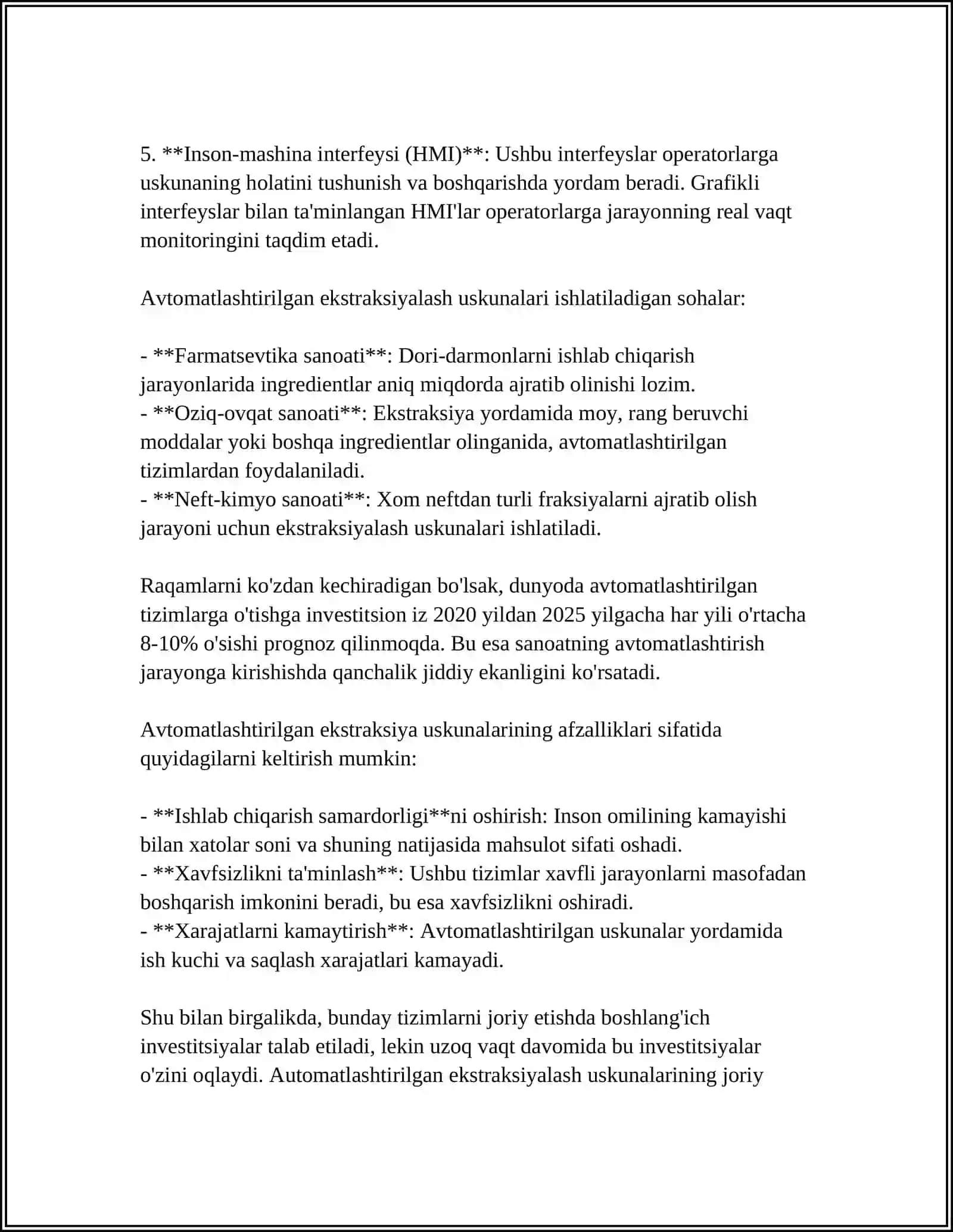 EKSTRAKSIYALASH JARAYONINI AVTOMATLASHTIRISH 4