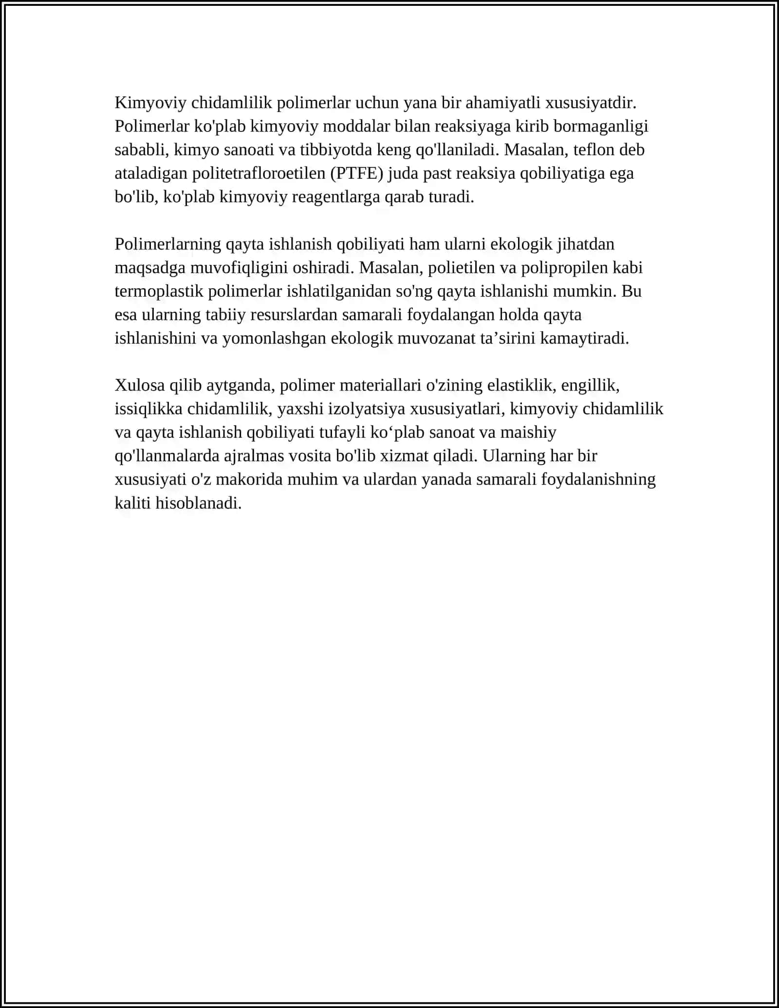 POLIMER MATERIALLARIDAN BUYUM OLISH TEXNOLOGIYASI 4