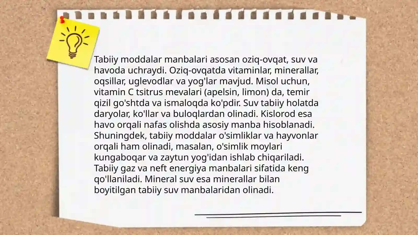 Tabiiy organik xom ashyo-tabiiy moddalar manbai 4