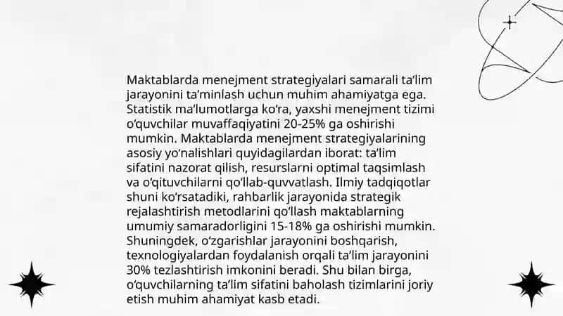 Maktablarda liderlik va menedjerlik faoliyatini rivojlantirish 4