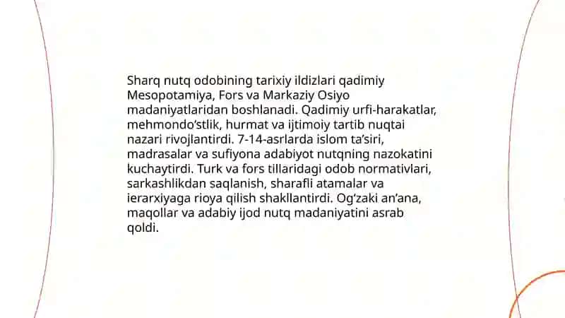 Sharq nutq odobi haqida 4