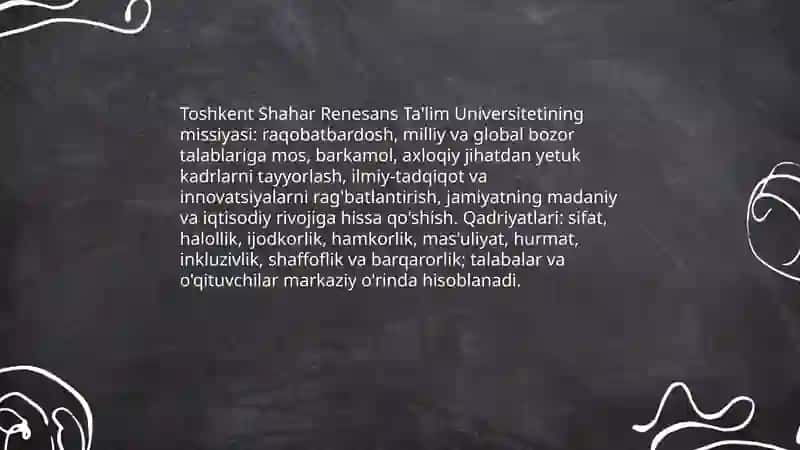 Toshkent Shahar Renesans Ta'lim Universiteti 4