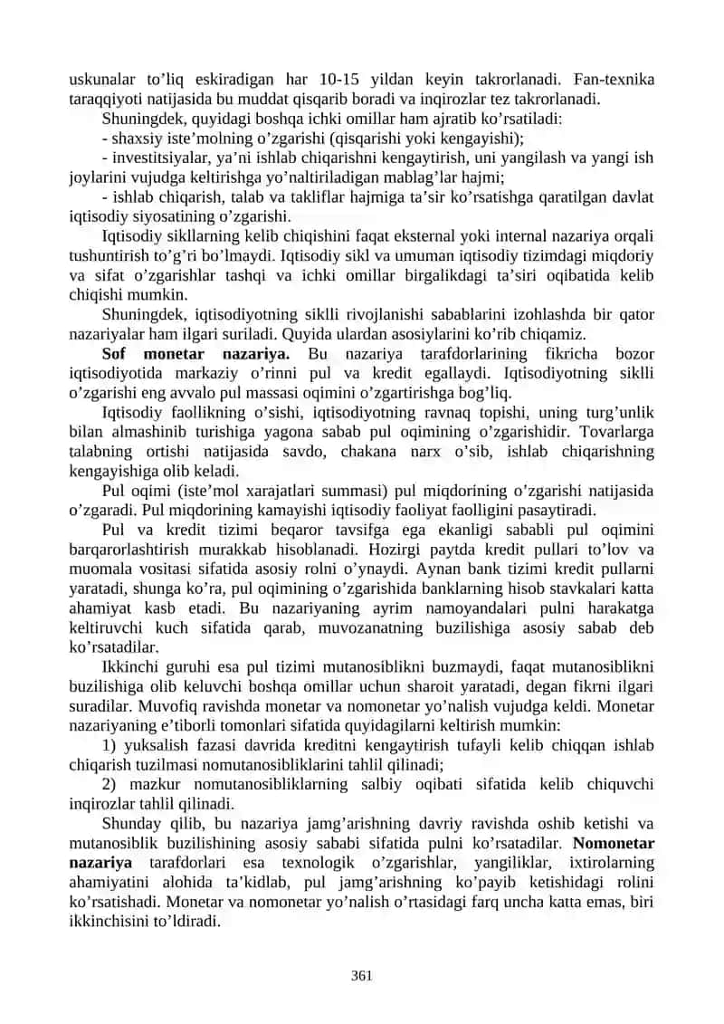 Makroiqtisodiy bеqarorlik va iqtisodiyotning siklliligi 4