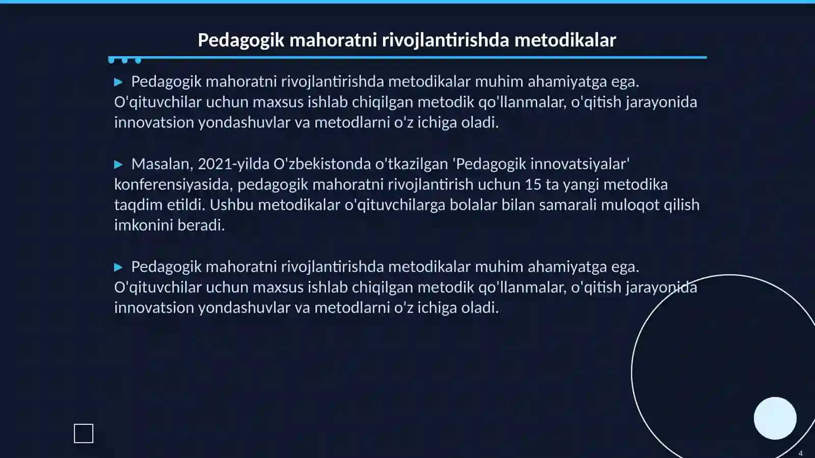 Maktabgacha Talim Tashkilotida Pedagogik mahoratni egallash vositalari 4