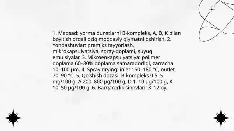Yorma dunstlarni boyitish jarayonlari 4