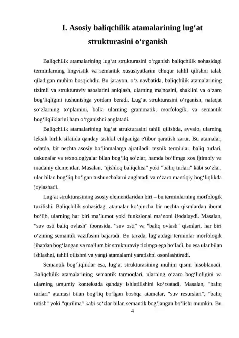 Baliqchilik Atamalari 4